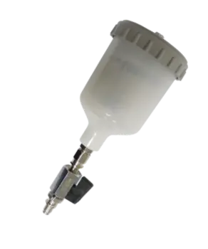 Godet en plastique résistant jusqu’à 50°C, compatible pistolet Jet20B, pour préparations chocolatées et solutions scintillantes