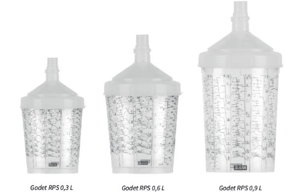 SATA RPS 0,6 L - Tamis plat 125 µm - Lot de 50 pièces
 