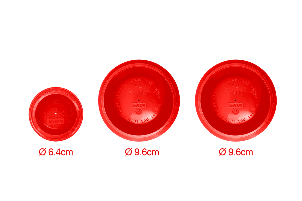 Lot de 3 couvercles en plastique pour godets aluminium 0,75 L et 1 L
