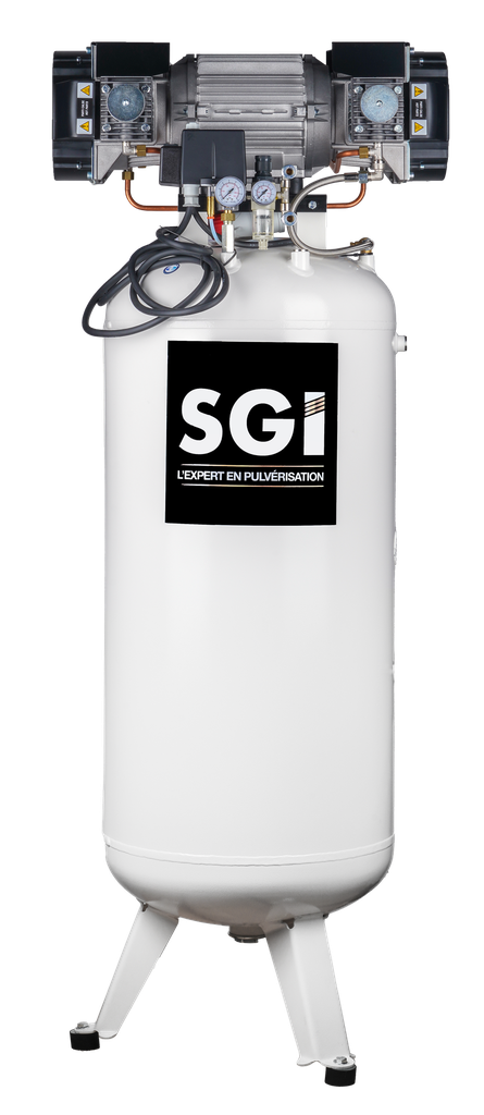 Compresseur BREVA 150L - Cuve Alimentaire Verticale - Monophasé 