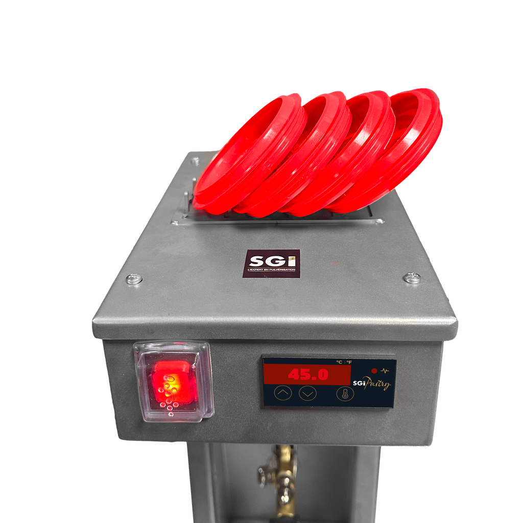 HOTSPRAY - Support chauffant en inox pour pistolet et godet