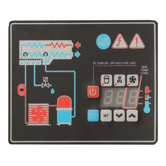 Pack sécheur d'air frigo - 60m3/H-220-230 Volt + Tuyau de liaison 1.5m filetage 1/2 à visser + Y Double Sortie Euro