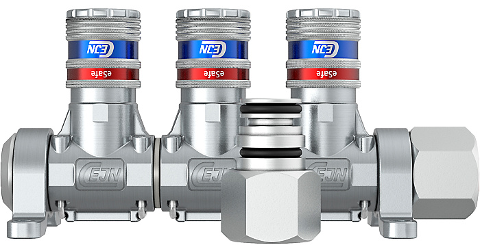 Multilink 3 sorties - 1/2 femelle - coupleurs Euro eSafe