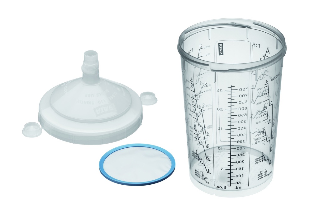 Godets SATA RPS 0.9 L, tamis plat 125 µm- Lot de 10 unités