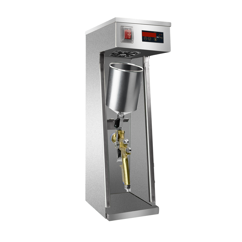 HOTSPRAY - Support chauffant en inox pour pistolet et godet