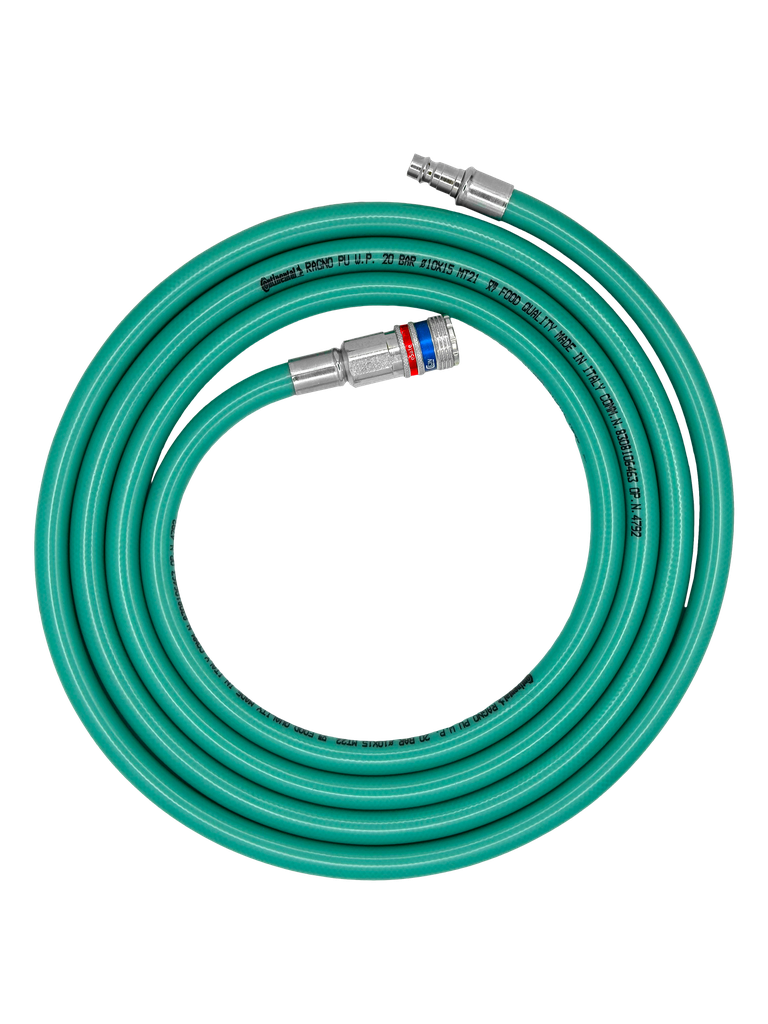 Tuyau d'air alimentaire 30m avec coupleur eSafe Euro 9.5mm + embout Euro - SERTI