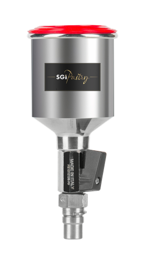 [40GOALIM0.15L] Godet aluminium 0.15L QCC avec vanne 1/4 de tour