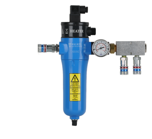 [KITRECHAUFEURO] Réchauffeur d'air "A55TH" avec thermomètre - Entrée Euro - double sortie d'air avec 2 coupleurs Euro eSafe 