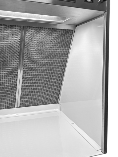 [KITPROTECTORHDELUXE4P] Lot de 4 plaques de protection pour Hotte 1500 DELUXE - Polystone blanc aux normes alimentaire - Lavable et résistant à 100° - Plaques encastrable : 2 plaques latérales + plateau + cornière de fond 