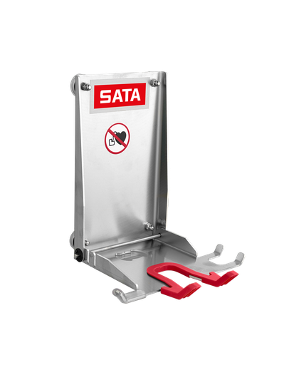 [1103522P] Support 1 pistolet et accessoires aimanté pliable SATA en Inox