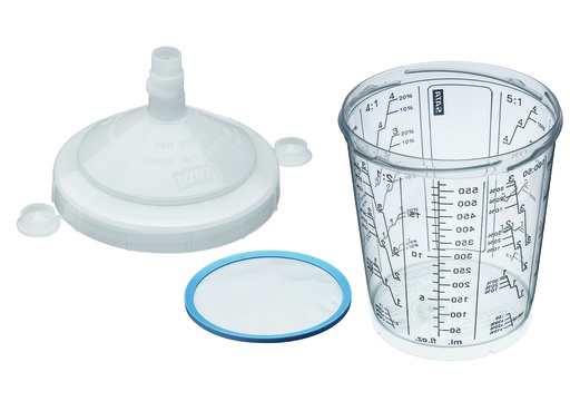 [1202259P] Godets SATA RPS 0,9 L - Tamis plat 125 µm - Lot de 50 pièces
